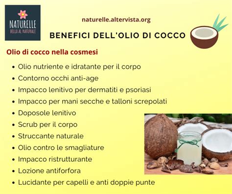 I benefici dell'olio di cocco